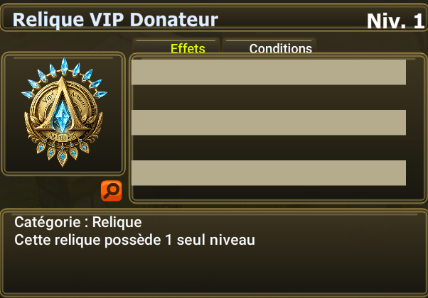 Relique VIP Donateur