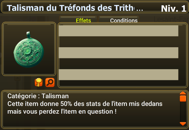 talisman du tréfonds des trithons [50%]