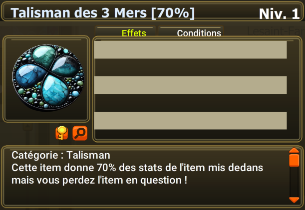 talisman des 3 mers [70%]