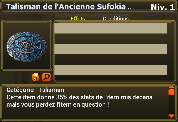 talisman de l'ancienne sufokia [35%]