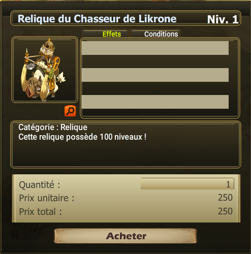 relique nimotopia 10000