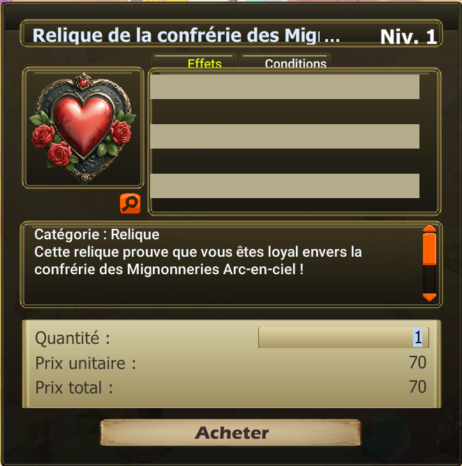 relique nimotopia 40000