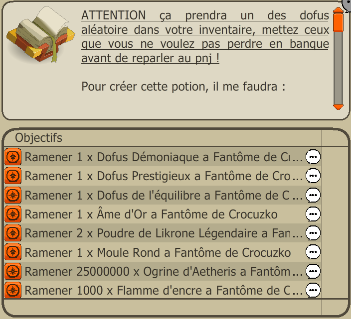Quête un mur a traverser