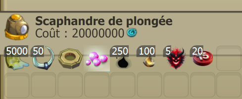 Scaphandre de plongée