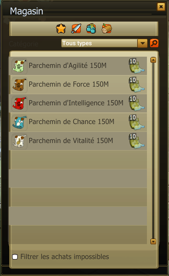 boutique troqueuse de Parchemin
