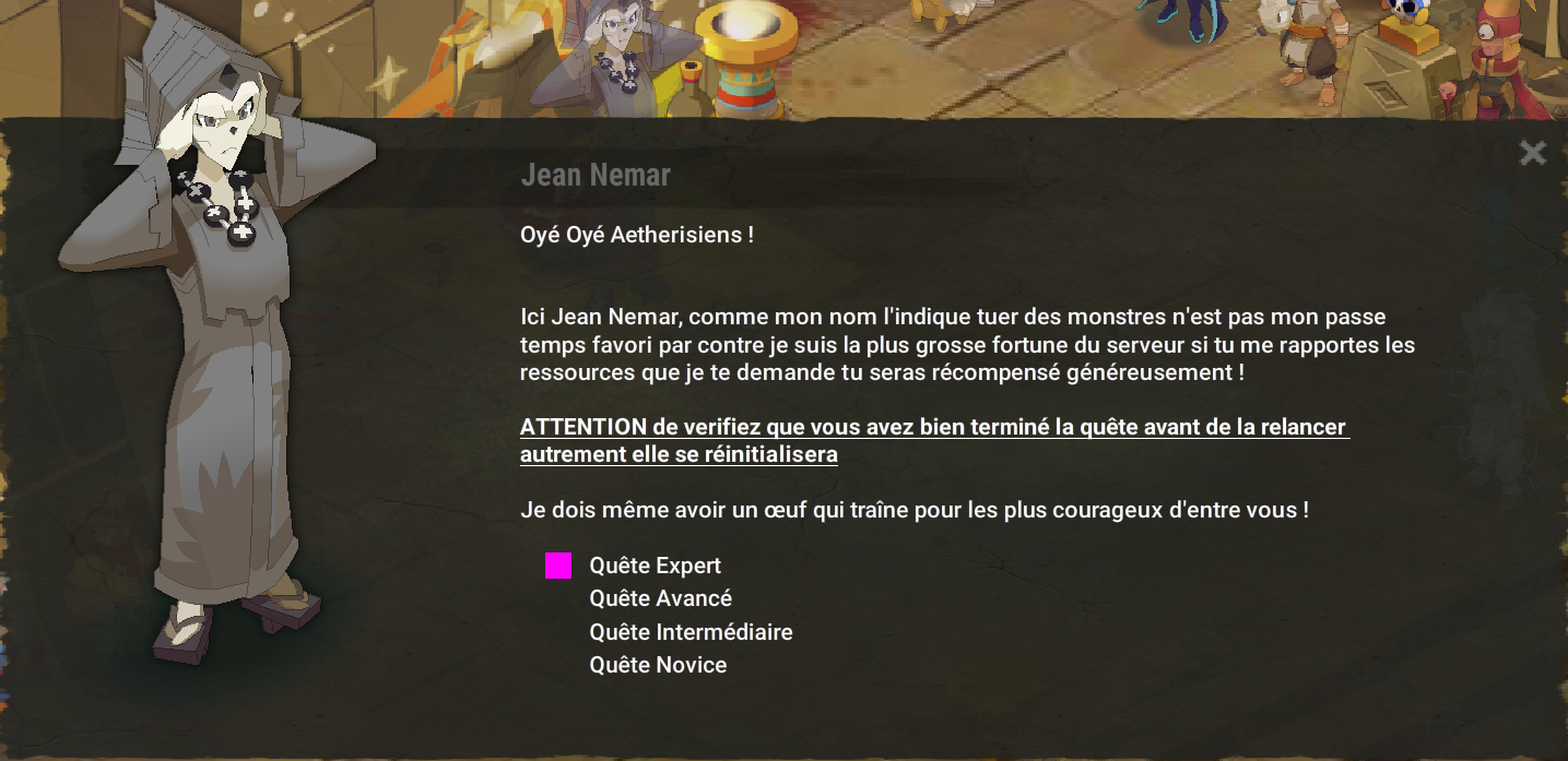 Quête Jean Nemar