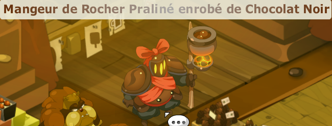 Mangeur de Rocher Praliné enrobé de Chocolat Noir