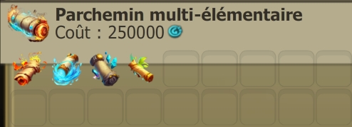 Parchemmin multi-élémentaire