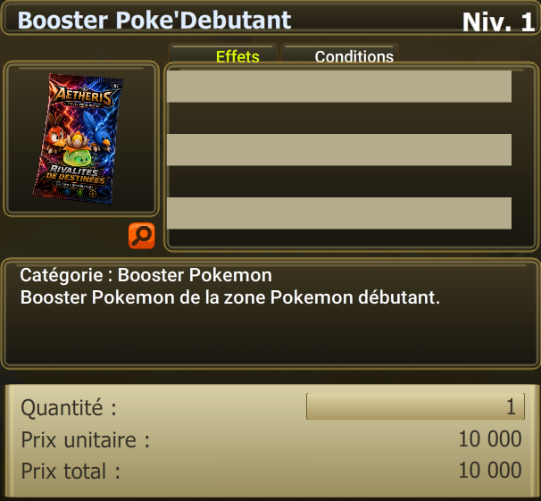 booster poke'Debutant