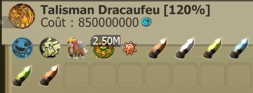 fabrication Talisman Dracaufeu [120%]