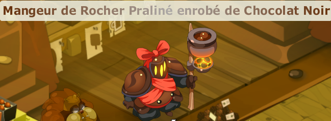 Mangeur de Rocher Praliné enrobé de Chocolat Noir